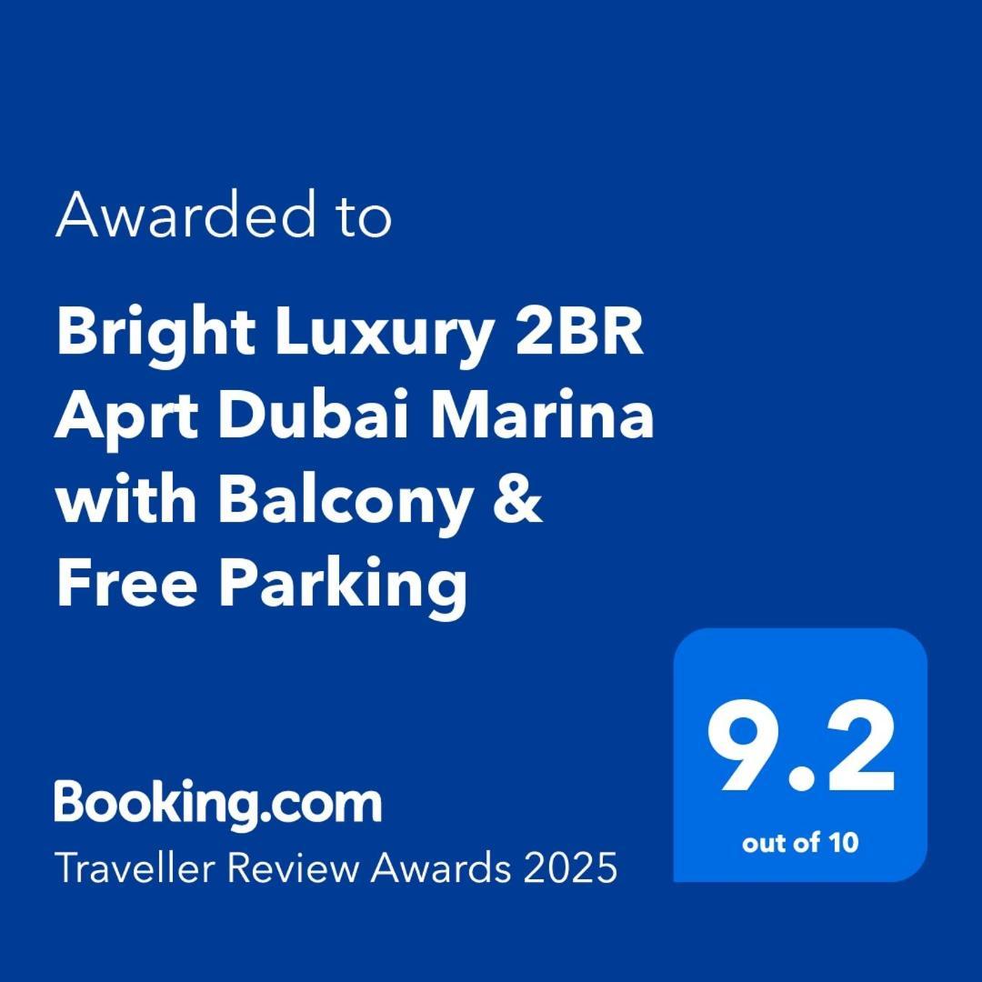 Bright Luxury 2Br Aprt Dubai Marina With Balcony Apartment Bagian luar foto